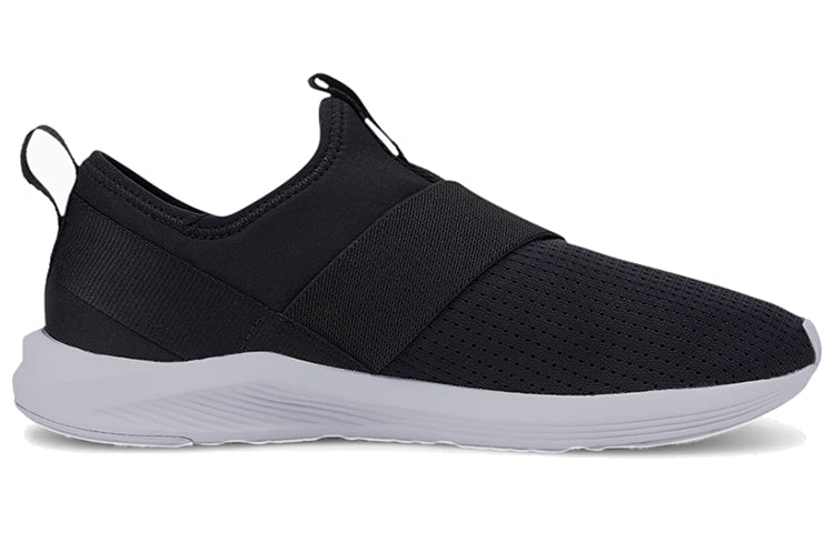 (WMNS) PUMA Prowl Slip On Low Top Running Shoes Black/White/Pink 193078-13