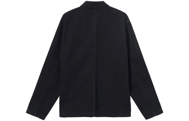 Stussy Alphabet Minimalistic Button Jacket Unisex Black 115588