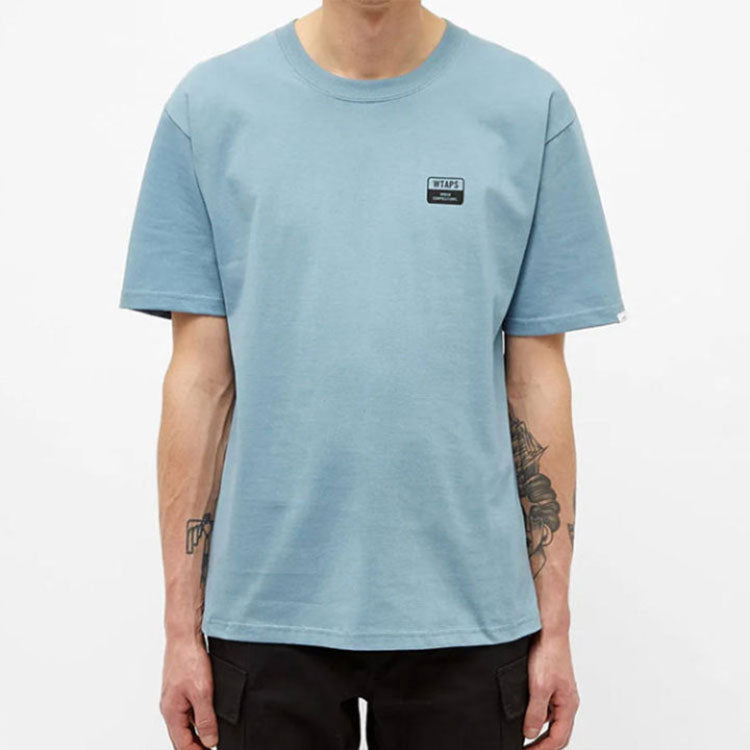 WTAPS Wuc Tee Spot Letters Short-Sleeve Unisex Blue 192PCDT-ST05S