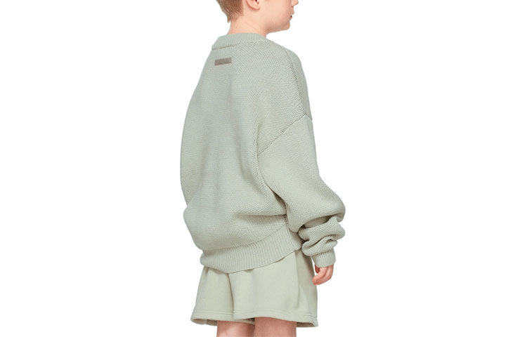 (GS) سترة Fear of God Essentials خريف وشتاء 2021 باللونين الأخضر والخرساني FOG-FW21-131
