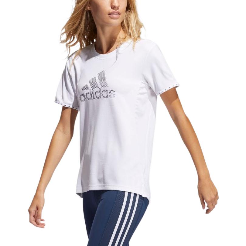 (WMNS) adidas Badge Of Sport Necessi-T-Shirt Asia Sizing 'White' GQ9416