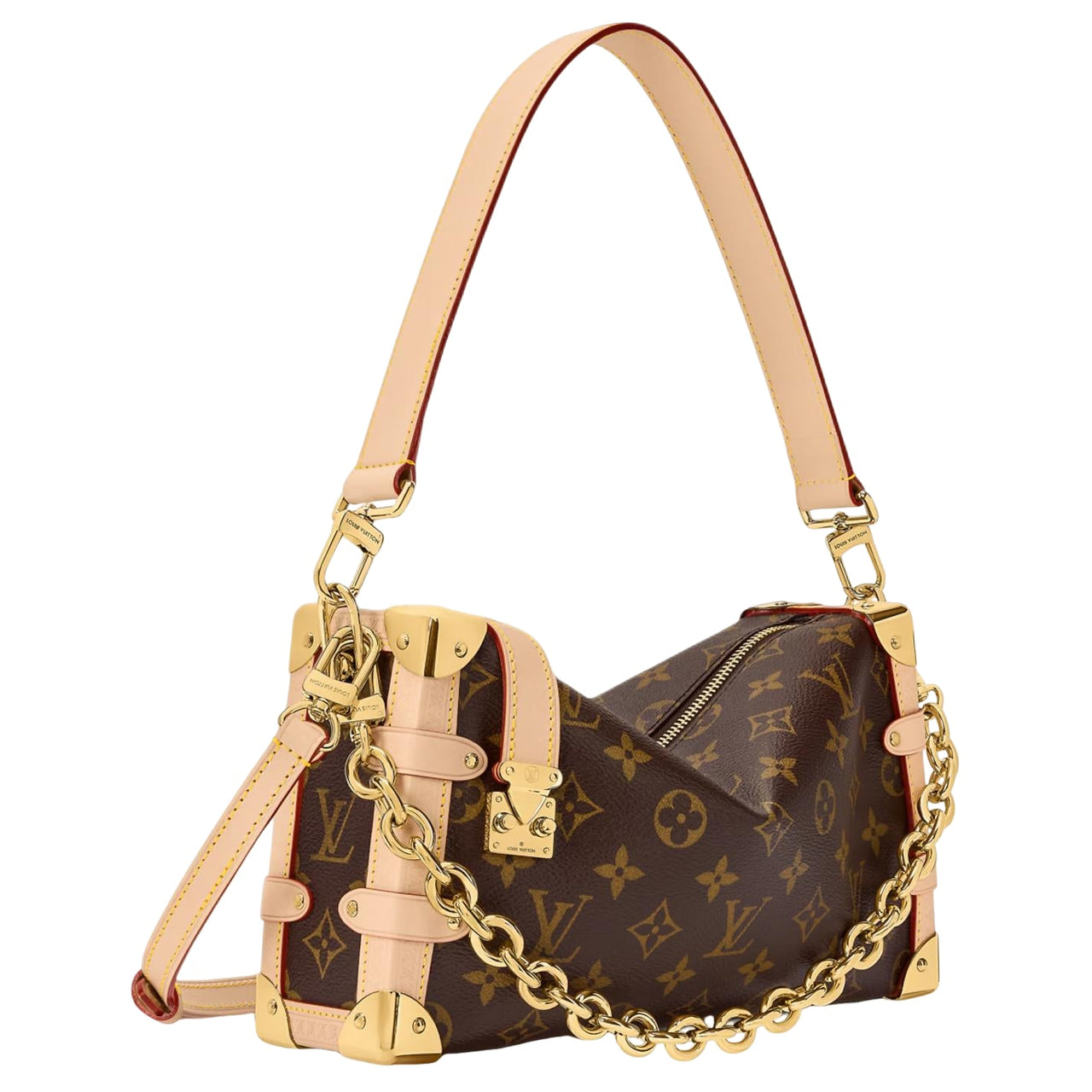(WMNS) LOUIS VUITTON Side Trunk MM East West 'Brown' M28385