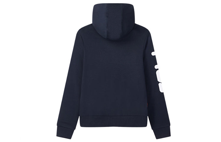 (WMNS) FILA Sports Contrasting Colors Knit Zipper Blue F61W028506F-NV