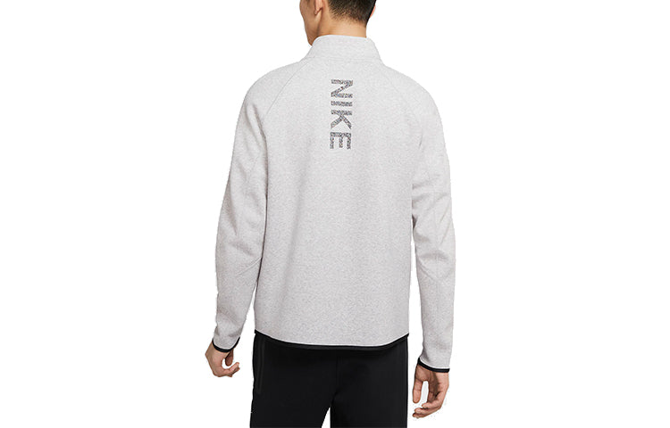Nike Athleisure Casual Sports Stand Collar Jacket Gray CJ4501-902