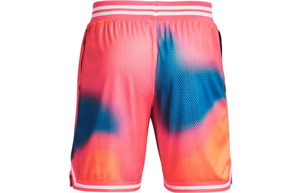Under Armour Curry 8 inch Heavyweight Mesh Basketball Shorts 'Pink Tie Dye' 1377305-683
