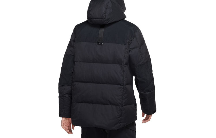 Nike Storm-fit City Series Logo hooded Long Sleeves Solid Color Down Jacket Black DD6981-010