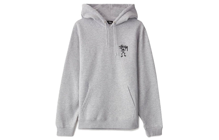 Stussy Warrior Man Hood Pullover Unisex Gray 1924435-AH