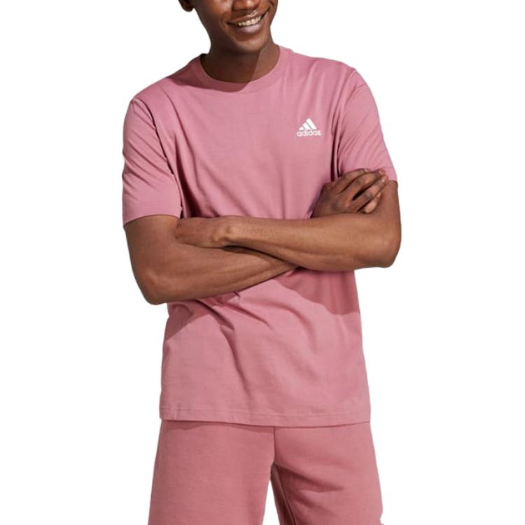 adidas Essentials Single Jersey Embroidered Small Logo T-Shirt 'Pink' IX0120