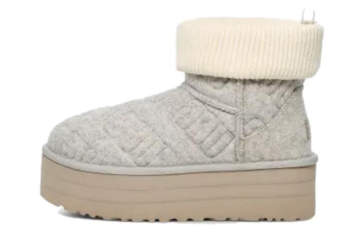 (WMNS) UGG Classic Mini Platform Felted 'Grey' 1144047-GREY