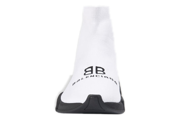 (WMNS) Balenciaga Speed Recycled Sneakers White/Black 617192W2A519010