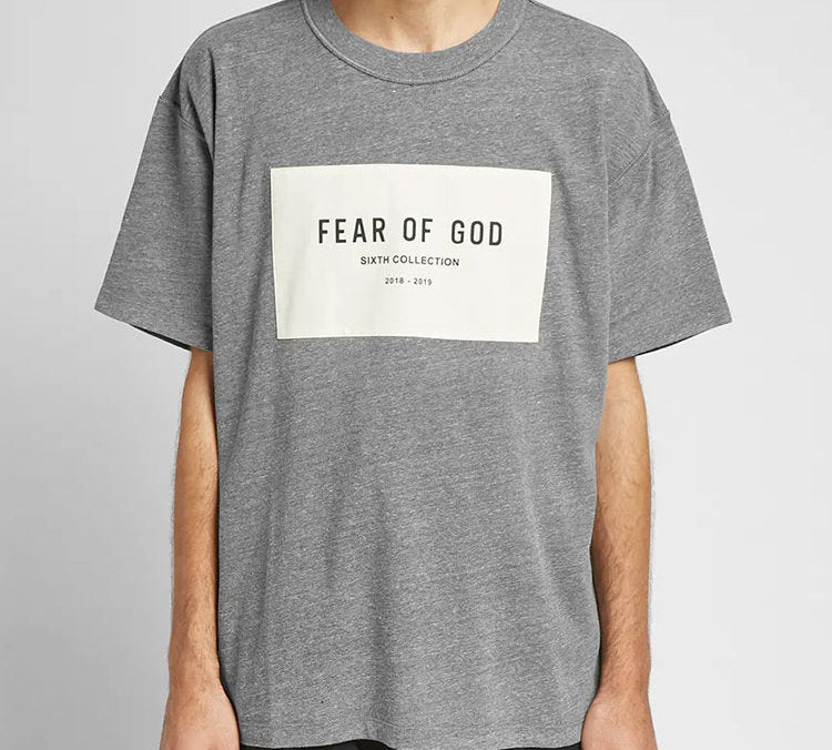 Fear of God Patch Alphabet Logo Unisex Gray FOG-FW19-62