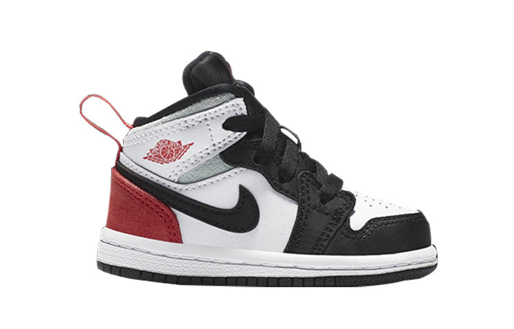 (TD) Air Jordan 1 Mid SE 'Red Black Toe' BQ6933-100