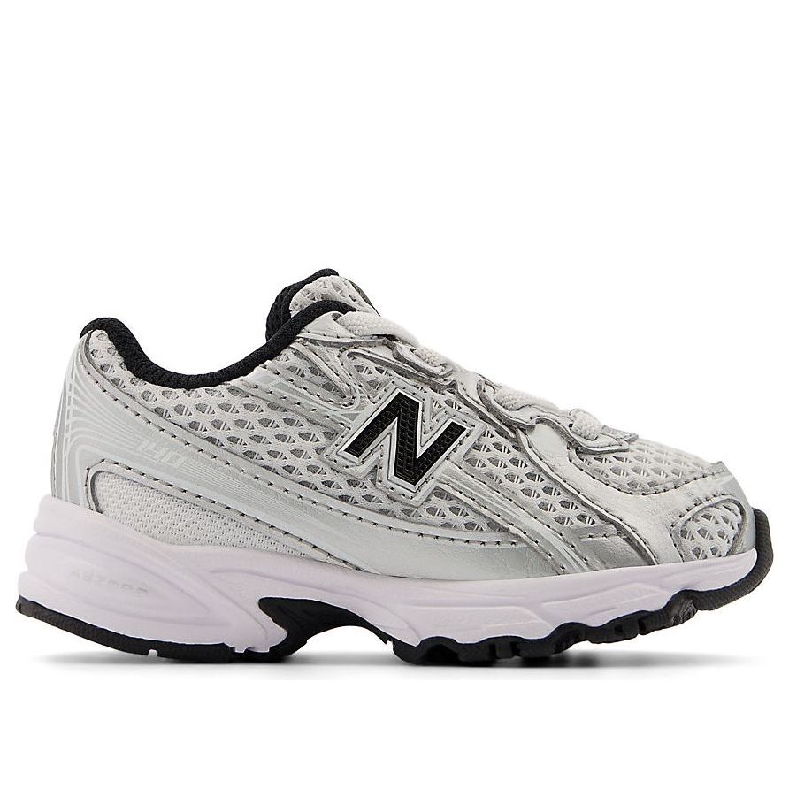 (TD) New Balance 740 Bungee Lace Toddler 'Silver Metallic Black' IZ740NW