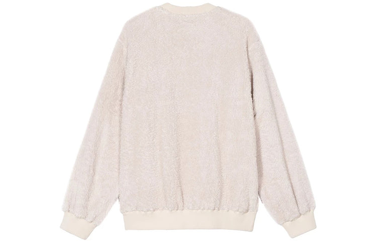Stussy Pilar Sherpa Logo Round-neck Sweatshirt Natural 218088NATL