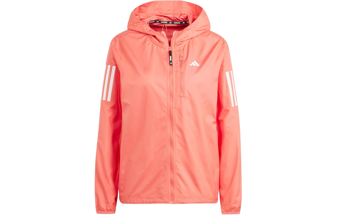 (WMNS) adidas Own The Run Jacket Asia Sizing 'Pink' IN1578