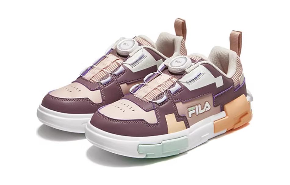(GS) FILA Fashion Brick Skate Shoes 'Brown Orange White' K15B341304FRG