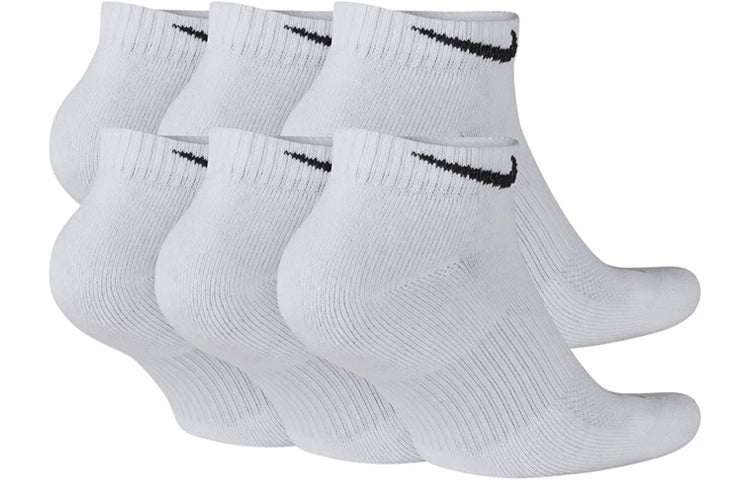 Men's Nike Logo Jacquard Sports 6 White Socks SX7042-100