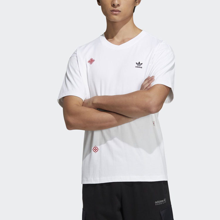 adidas originals CNY limited Round Neck Short Sleeve White HD0327
