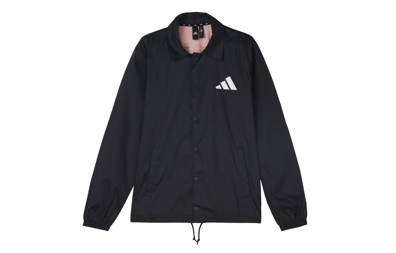 adidas Athletics Pack Coaches Button Shirt Jacket Black DX9326