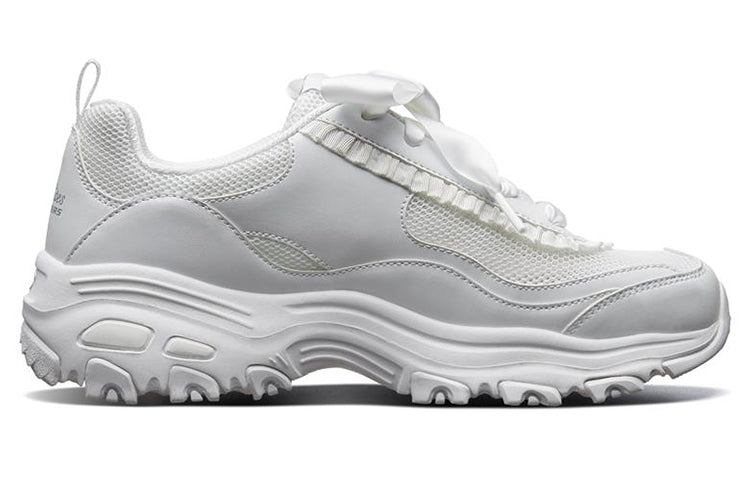 (WMNS) Skechers D'LITES Sports Casual Shoes 66666193-WHT