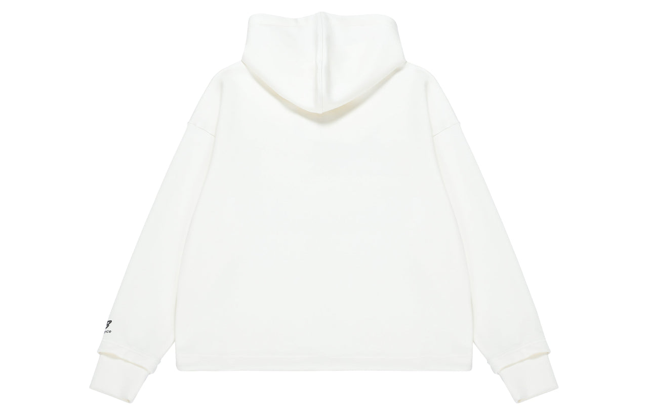 (WMNS) New Balance Casual Logo Hoodie Asia Sizing 'White' 5CC39742-IV