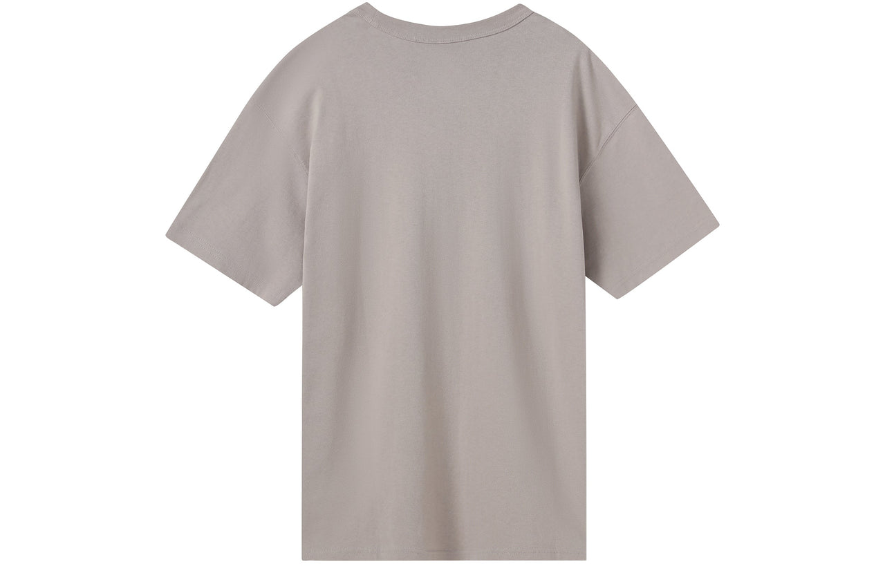 Men's Nike Alphabet Large Logo Printing Sports Breathable Short Sleeve Gray T-Shirt DV3317-015