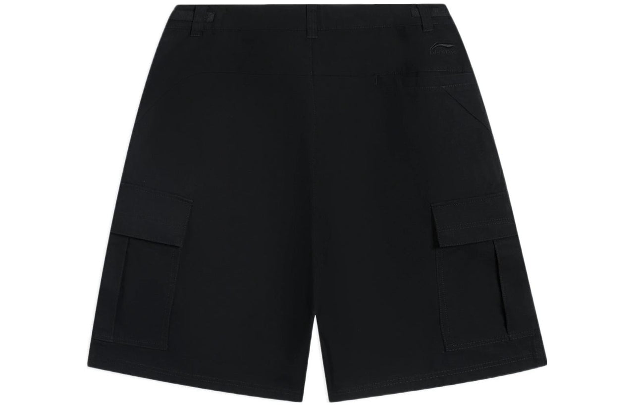Li-Ning Skateboarding Embroidery Logo Shorts 'Black' AKSS837-3