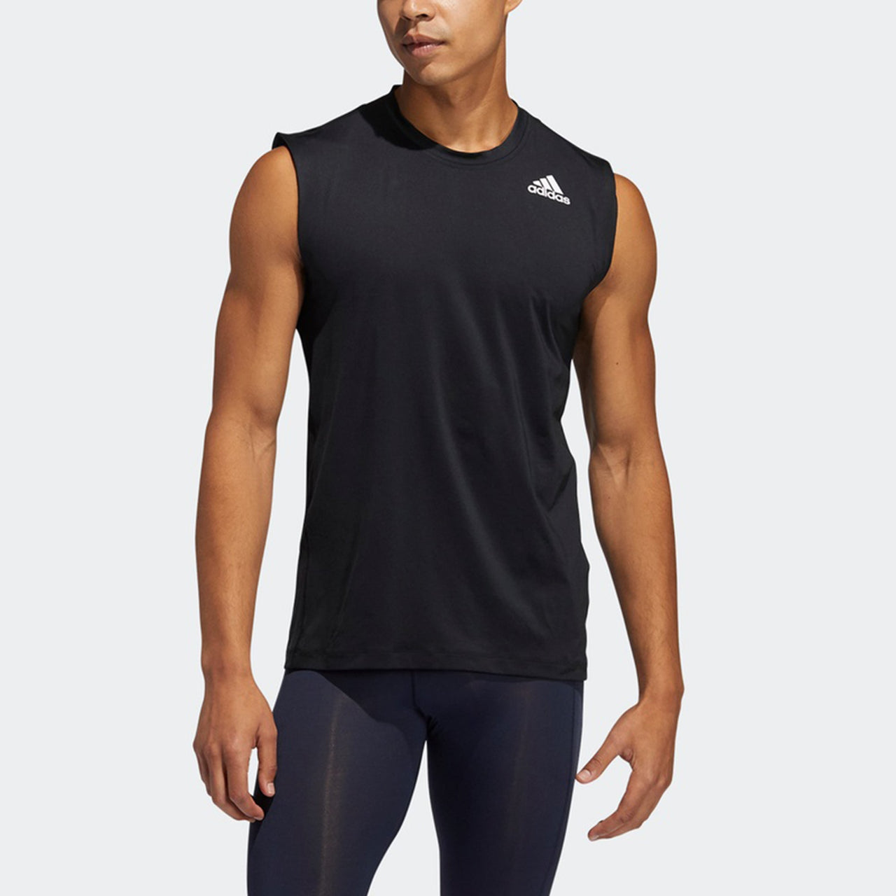 adidas TF Turf Sl Ft T Training Sports Vest Black GL0431
