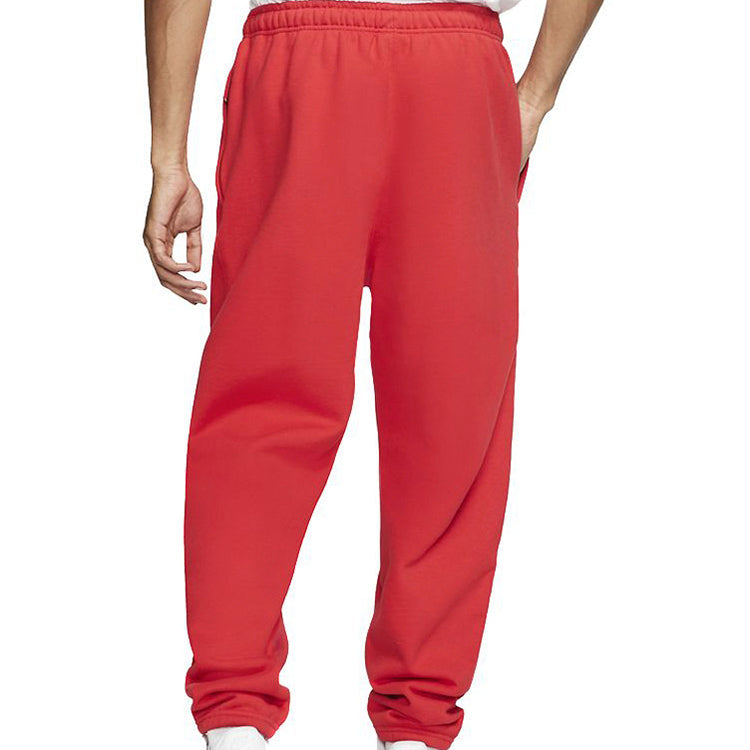Men's Nike Lab Retro Classic Fleece Lined Stay Warm Bundle Feet Sports Pants Red CD6394-657