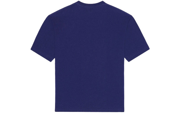 Men's Balenciaga SS21 Logo Printing Alphabet Short Sleeve Blue 612966TIV545400