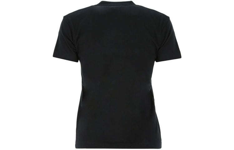 Balenciaga SS21 Logo Round-neck Short Sleeve Black 612964TJV871070