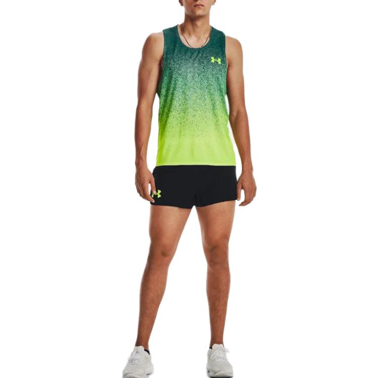 قميص تانك بشعار Under Armour Rush باللون الأخضر 1377314-722