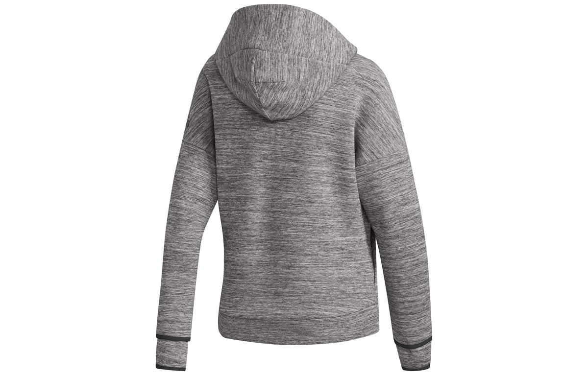 (WMNS) adidas Sports Hooded Jacket 'Grey' DY5770
