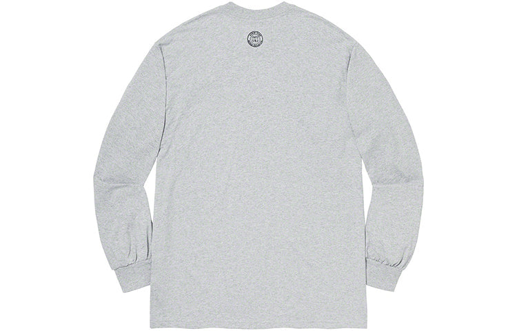 Supreme FW19 Week 12 x Martin Wong Attorney Street LS Heather Grey Tee SUP-FW19-10677