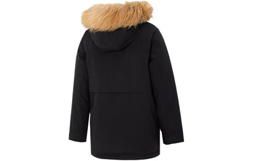 (WMNS) New Balance Winter Long Down Parka Jacket Asia Sizing 'Black Brown' AWJ34305-BK