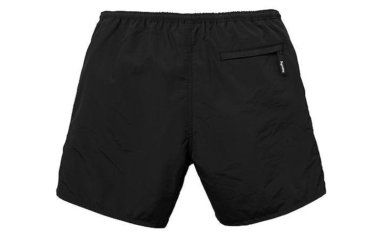 Supreme SS18 Nylon Water Short Black Casual Shorts Unisex SUP-SS18-561
