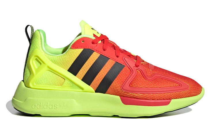 (GS) adidas originals ZX 2K Flux J 'Orange Green Black' FV8594