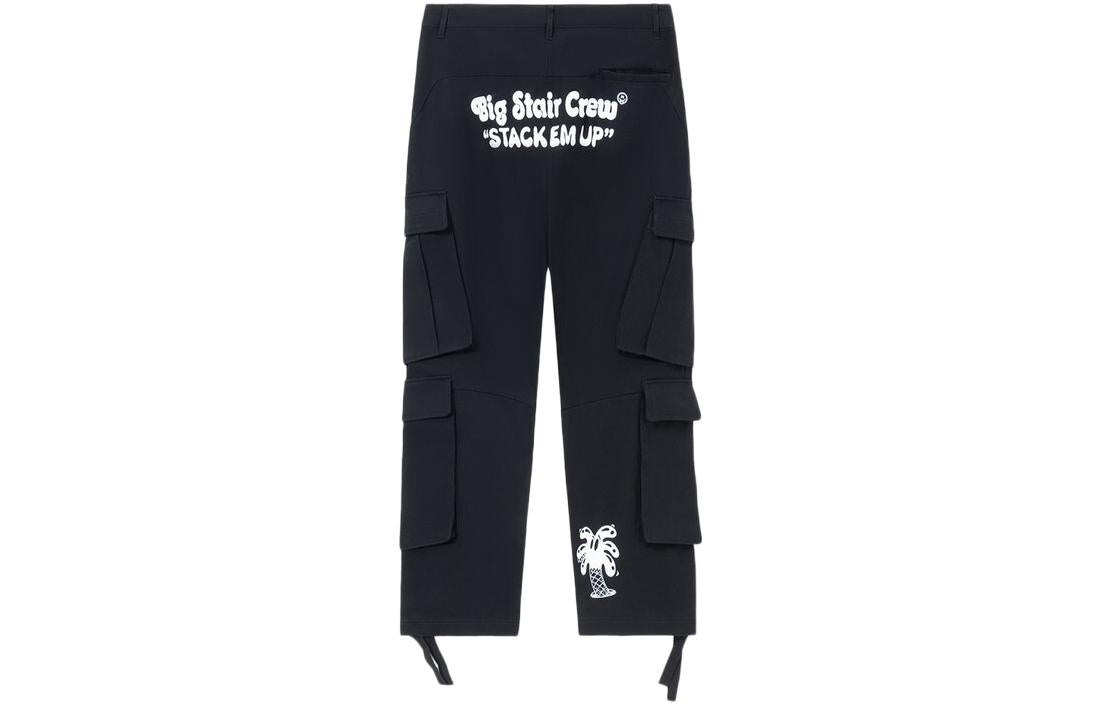Li-Ning x Steven Harrington Graphic Cargo Pants 'Black' AKXR609-2