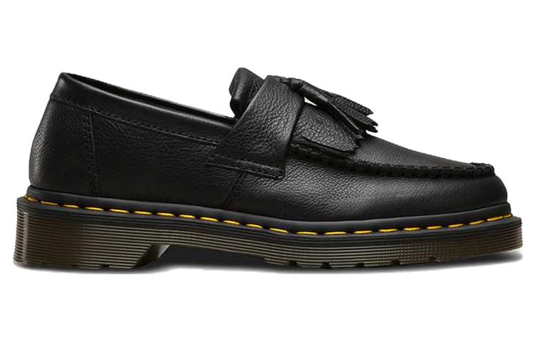 (WMNS) Dr. Martens Adrian Virginia Leather Tassel Loafers 'Black' 22760001