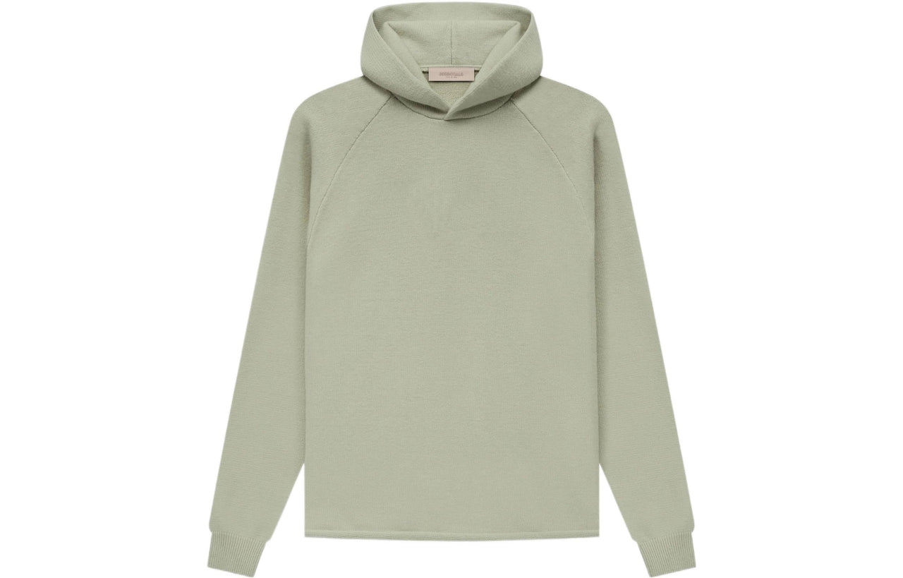هودي محبوك من Fear of God Essentials SS22 "رغوة البحر" FOG-SS22-141
