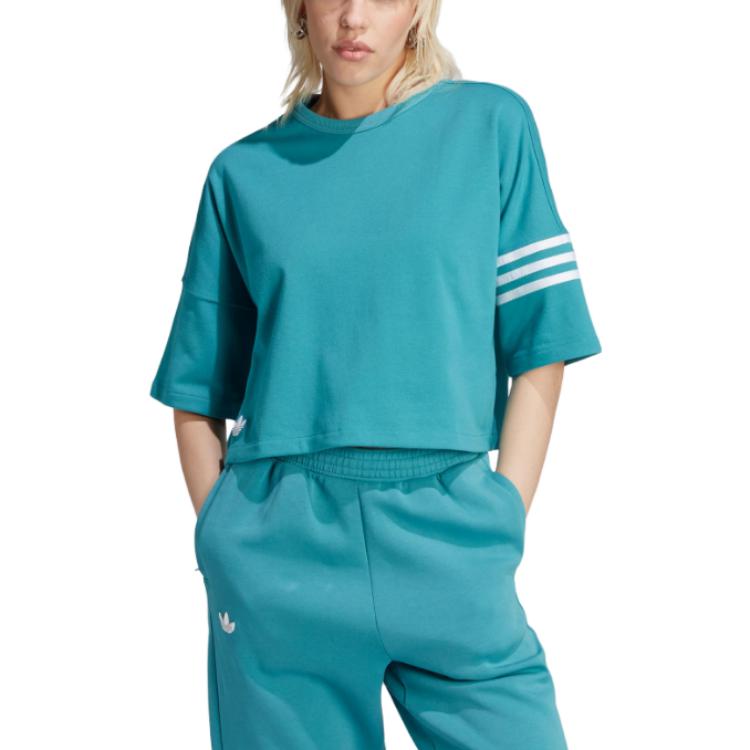 (WMNS) adidas Adicolor Neuclassics Tee 'Turquoise' IM1829