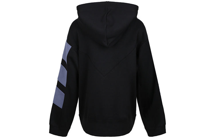 (WMNS) adidas originals Athleisure Casual Sports Stripe Hoodie Black DU8473