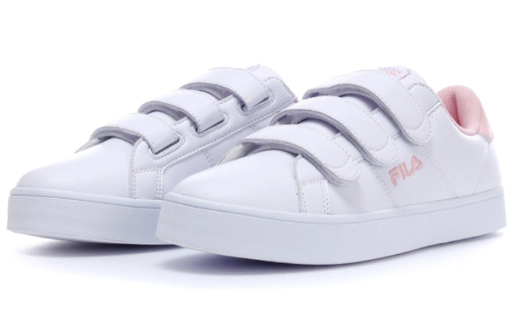 (WMNS) FILA Court Deluxe Series Low-top Sneakers White/Pink FS1SIB1151X_WPK
