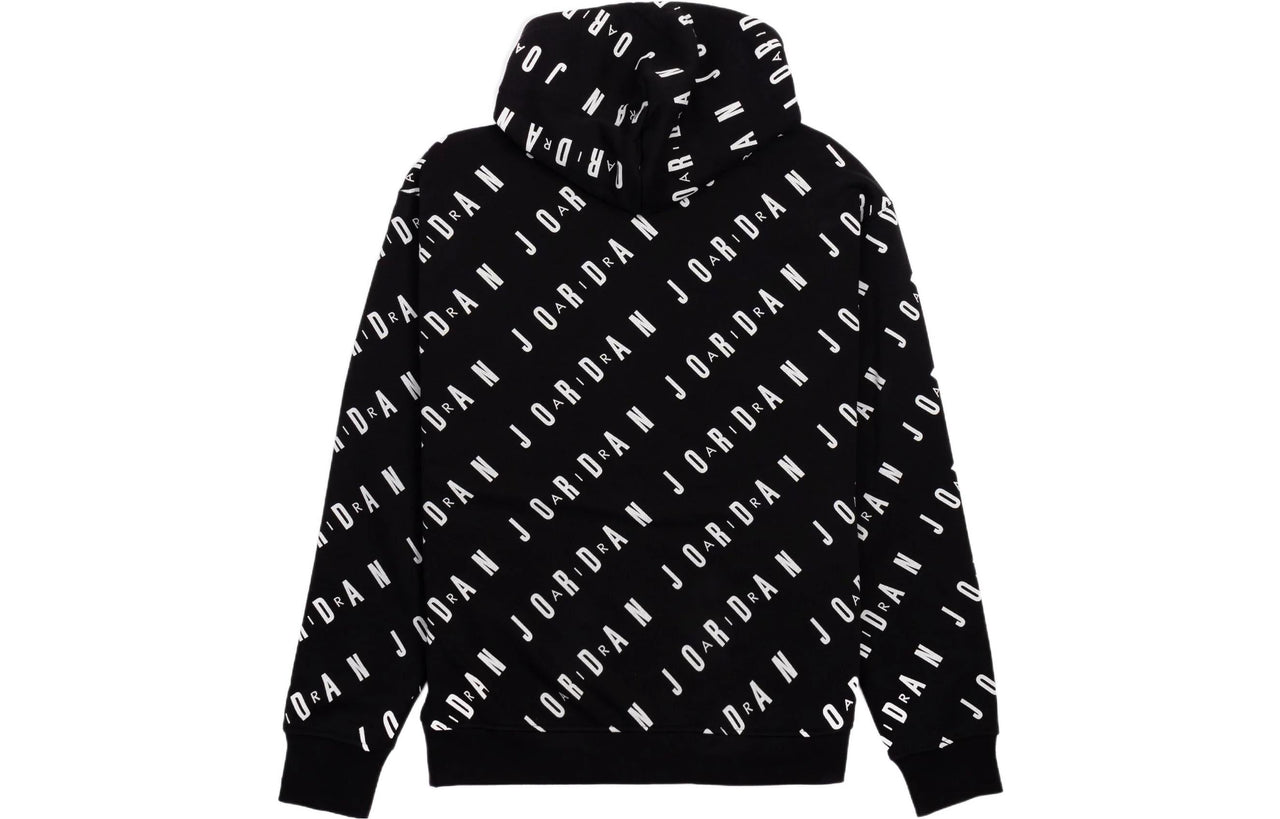 Air Jordan AOP Fleece Pullover 'Black White' DV7640-010