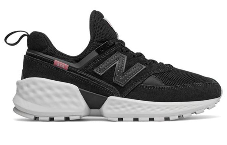 (WMNS) New Balance NB 574 Sport Sports Casual Shoes 'Black White' WS574TEB