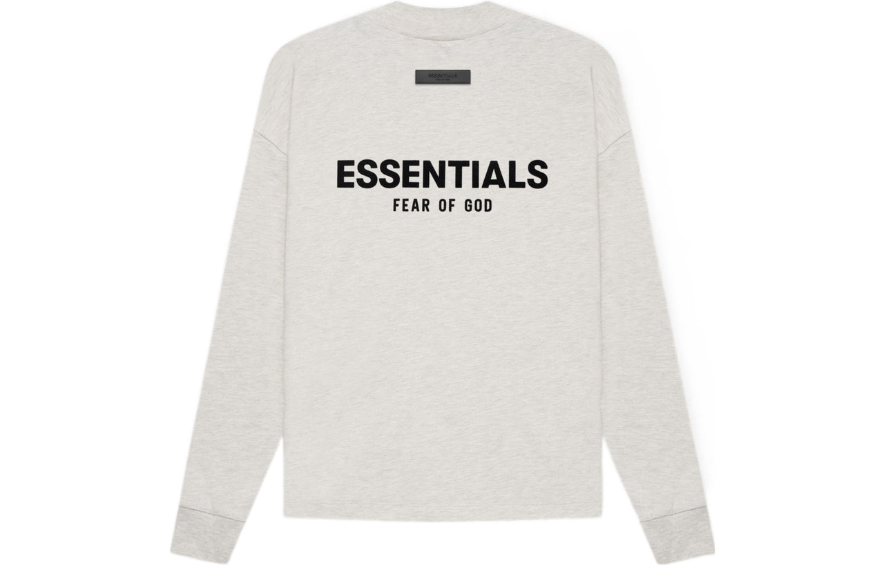 Fear of God Essentials SS22 Long Sleeves T-Shirt 'Light Oatmeal' FOG-SS22-414