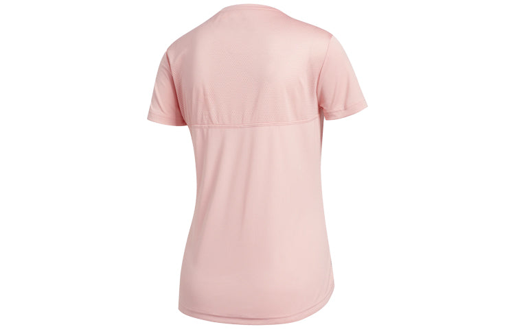 (WMNS) adidas Own The Run Tee Reflective Printing Sports Short Sleeve Pink FL7815
