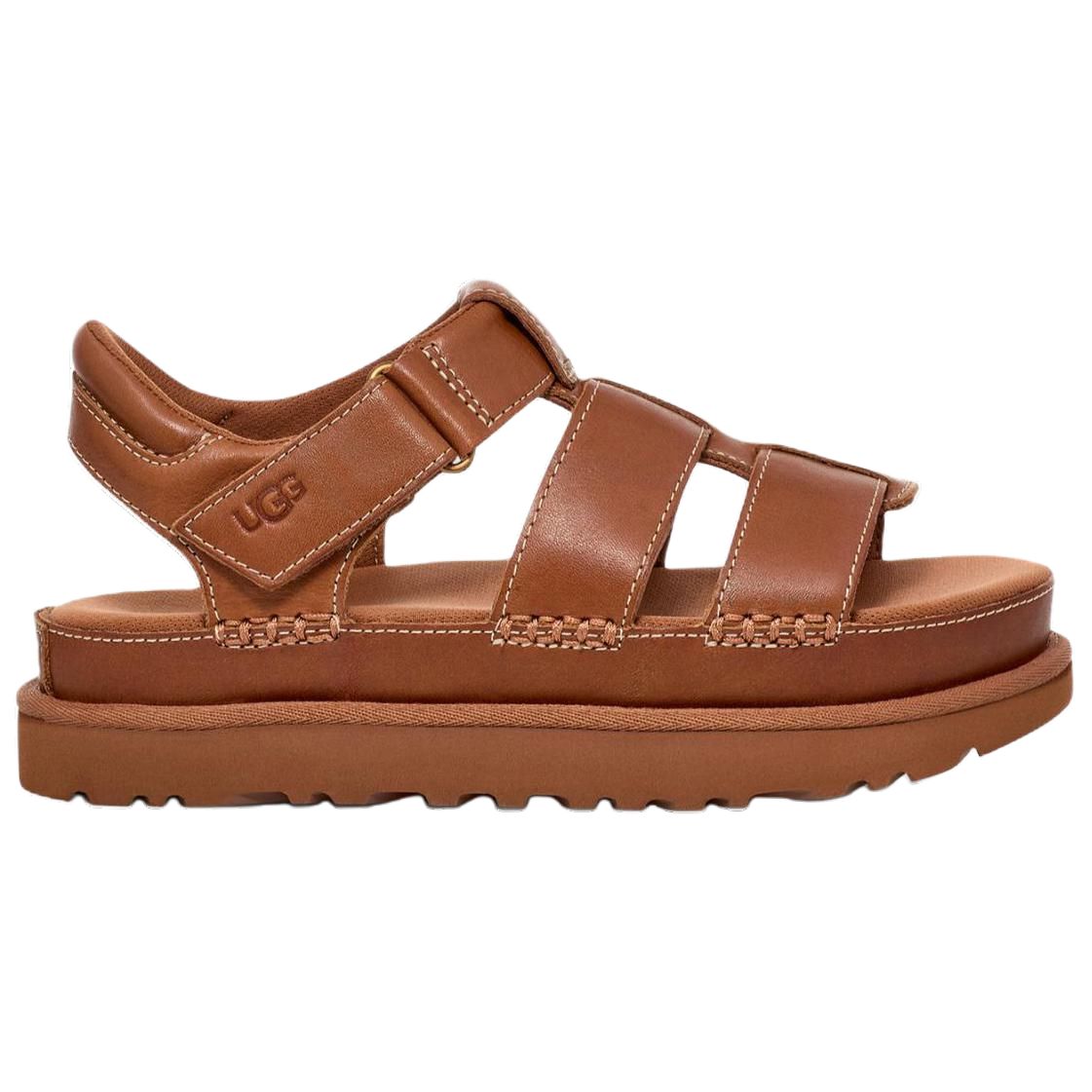 (WMNS) UGG Goldenstar Strap Platform Sandal 'Tan' 1154650TAN