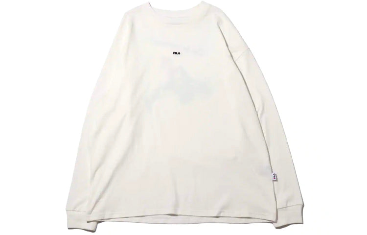 FILA x Ami x Atmos Crossover Back Printing Round Neck Pullover Unisex White FL3519-01