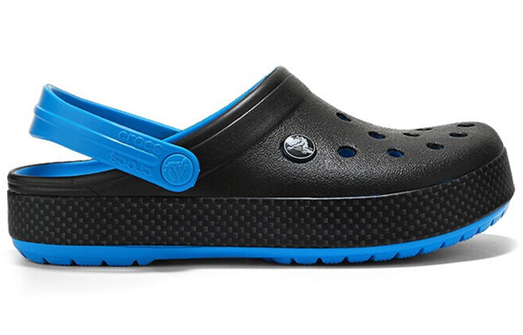 Crocs Wear-Resistant Lightweight Cozy Sports Unisex Black Blue Sandals 'Black Blue' 205237-49S